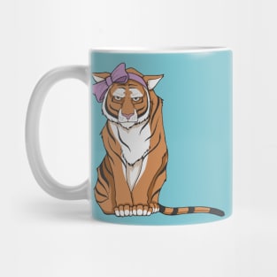 Don't Call Me Cute - Tiger In Pink Bow Mug